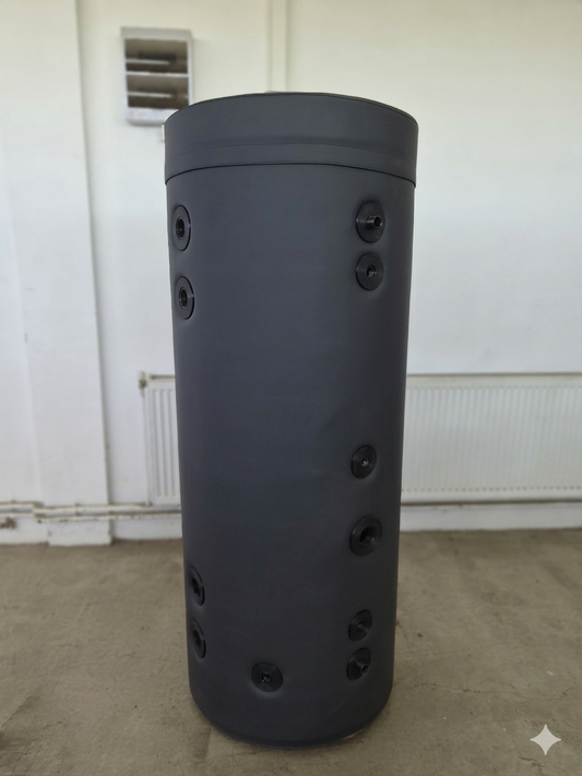 Parteneriat cu profesioniștii: Puffer de 200L personalizat, realizat la comanda unui instalator